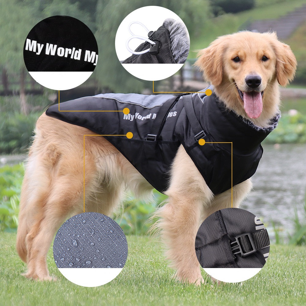Pet Waterproof Reflective Warm Shell Jacket Apparel