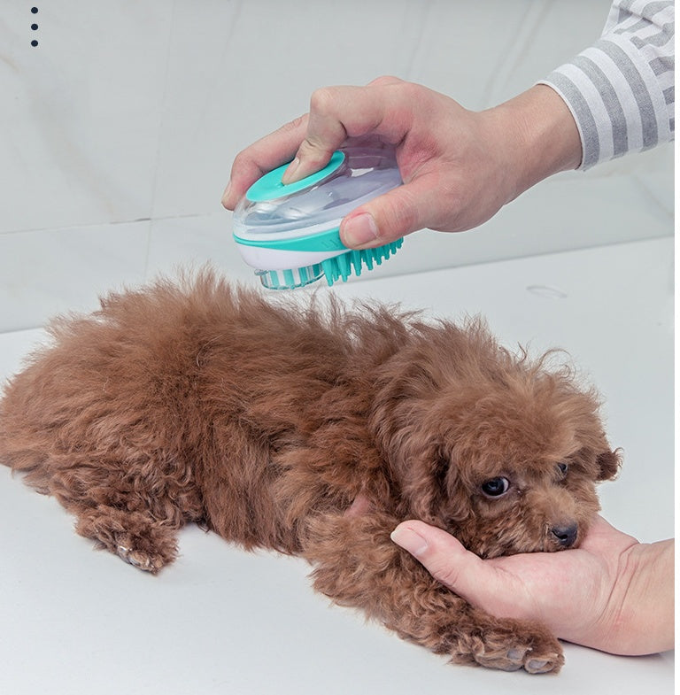 Pet Bath Massage Grooming Brush Cleaning Tool