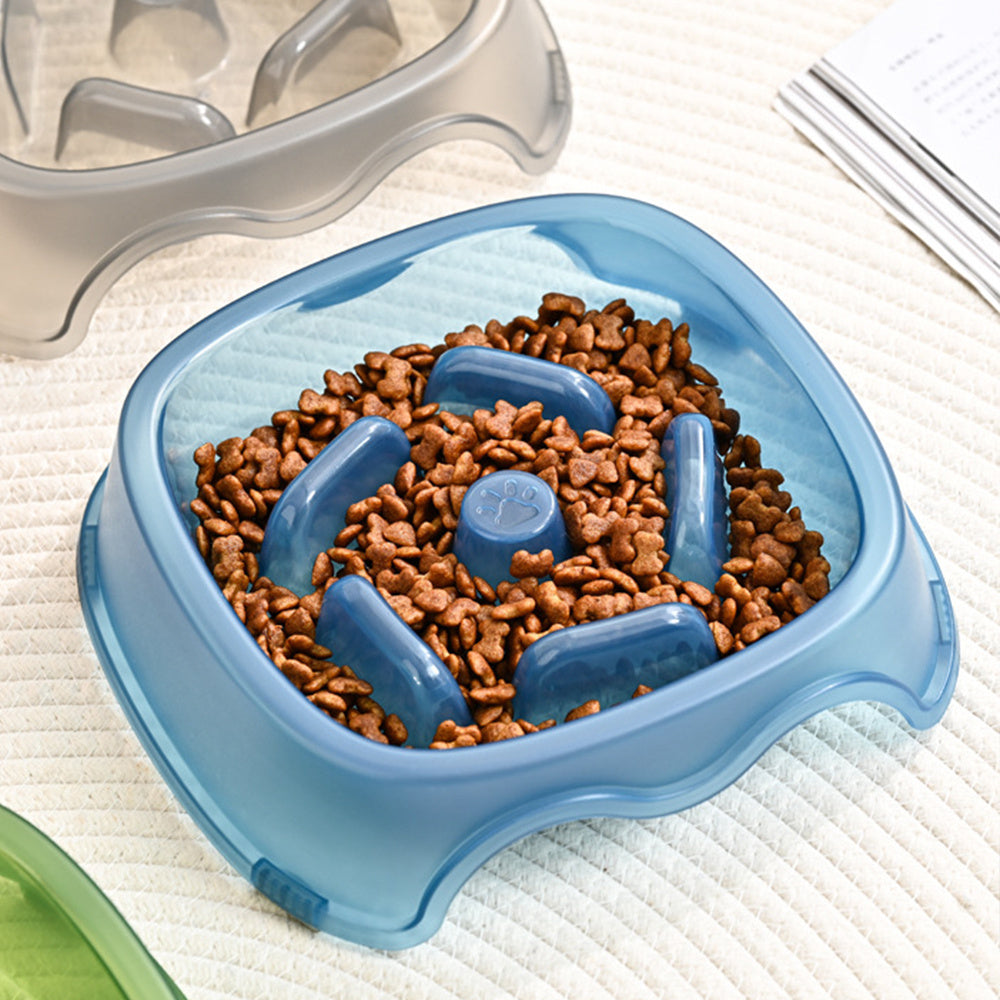 Pet Slow Feeding Anti Choke Bowl Water Feeder Dish