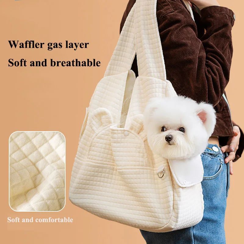 Breathable Pet Backpack Carrier Cross Chest Design For Travel