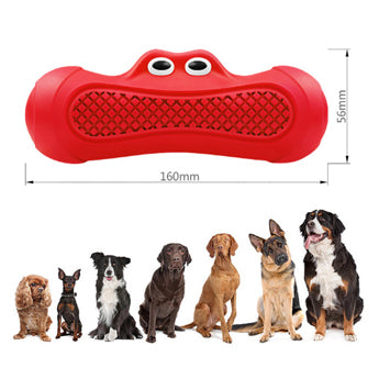Natural Rubber Rugby Pet Chew Toy For Teething And Biting