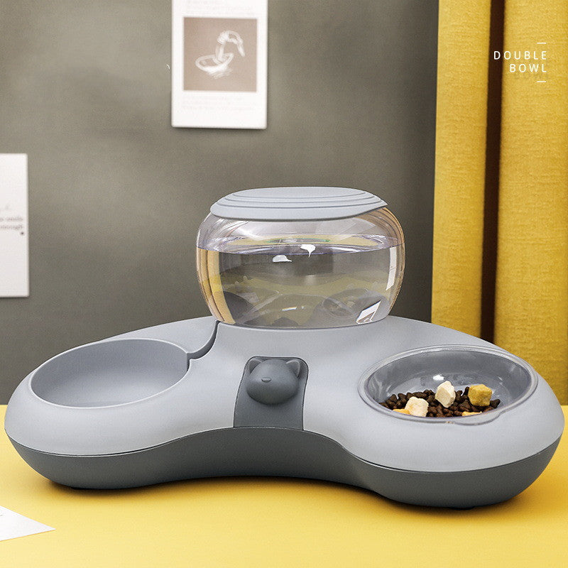 Crescent Automatic Pet Double Feeding And Water Bowl