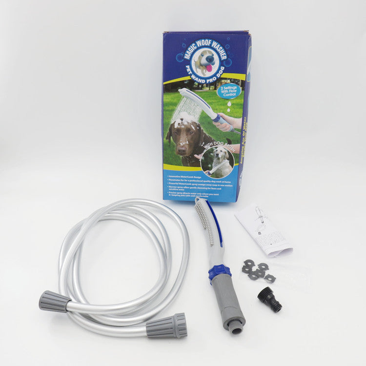 Pet Bath Brush With Water Hose Grooming Tool