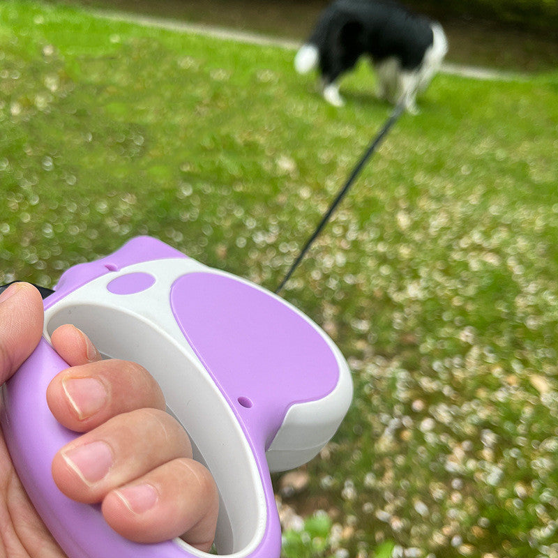 Retractable Lighted Pet Rope Leash For Night Walking