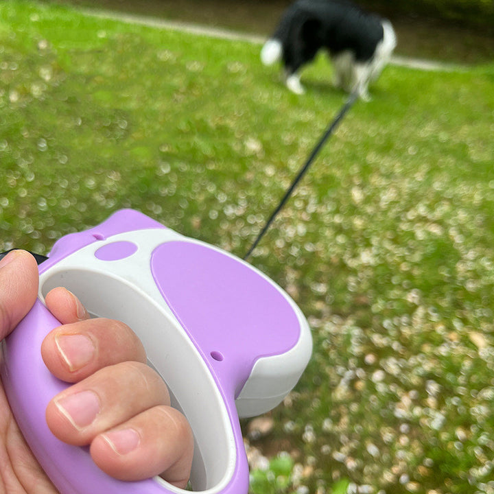 Retractable Lighted Pet Rope Leash For Night Walking