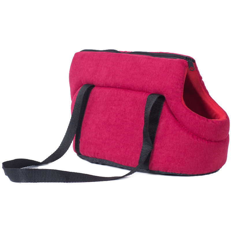 Breathable Foldable Pet Carrier Handbag For Travel Transport