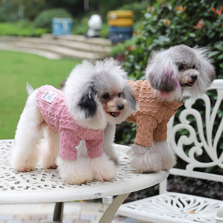 Pet Sweater Warm Clothing Apparel Knit Wear