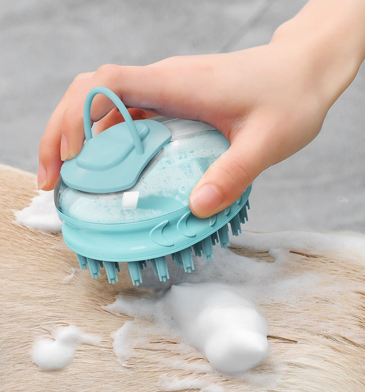 Pet Bath Massage Rub Grooming Brush Cleaning Tool