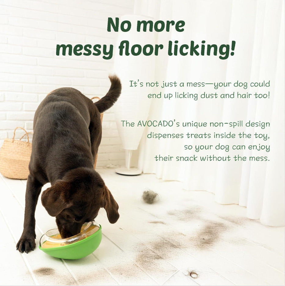 Durable Anti-Tumble Avocado Shaped Pet Feeding Bowl Dish