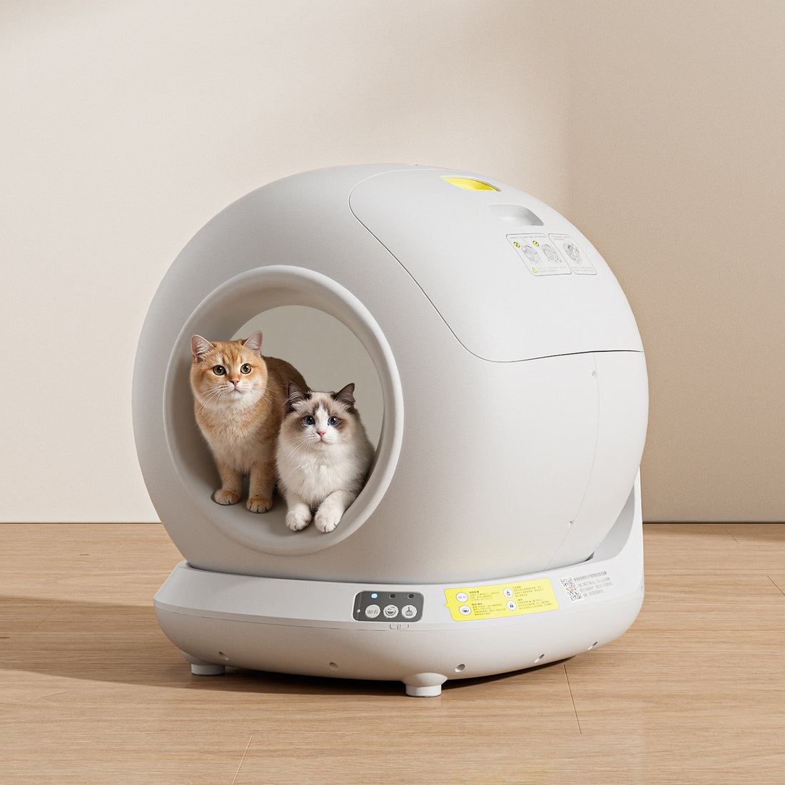 Fully Enclosed Self-Cleaning Litter Box With Large Tray