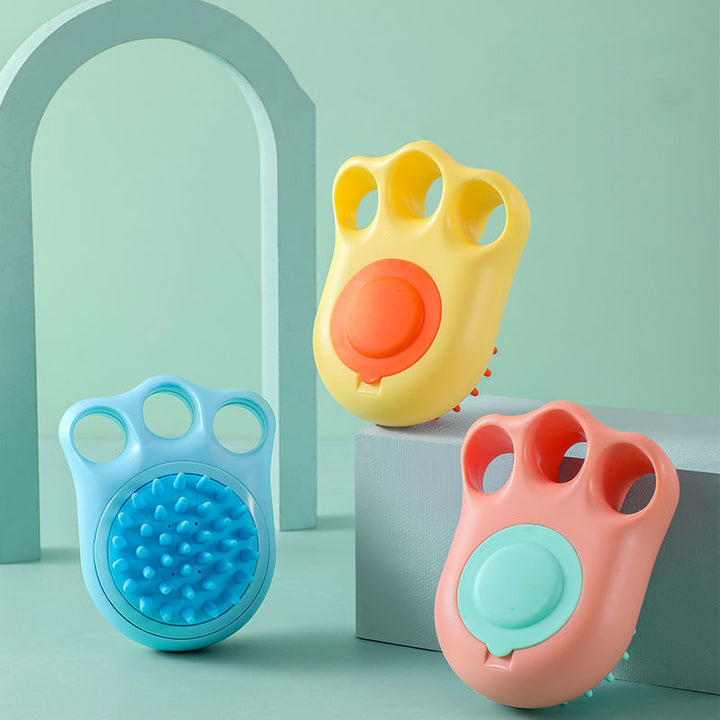 Pet Bath Massage Brush Comb Claw Cleaning Grooming Tool