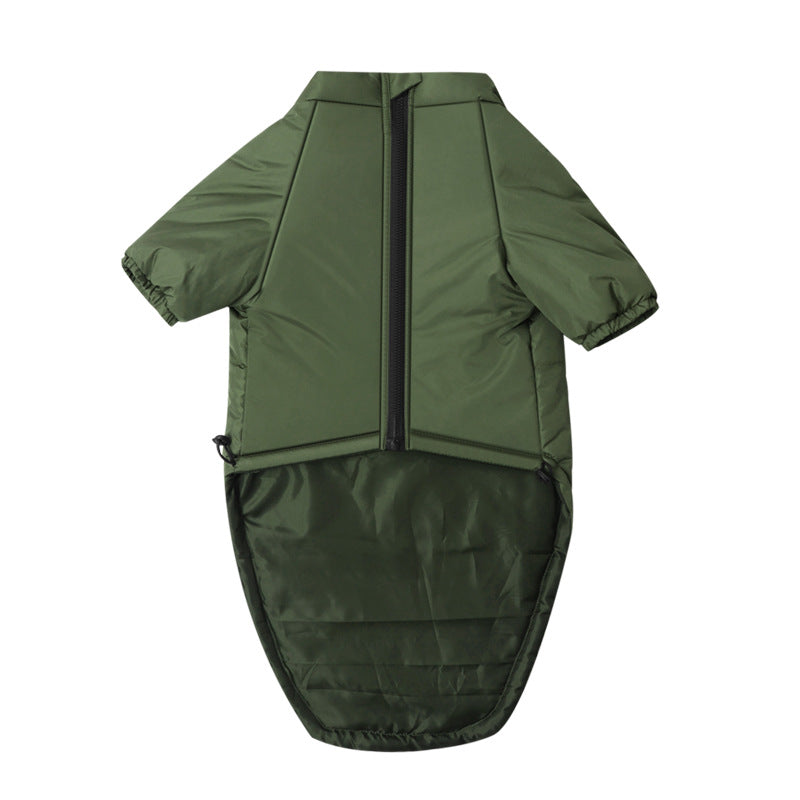 Two Leg Cotton Pet Jacket For Warmth And Comfort