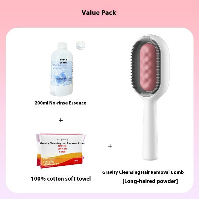 Pet Grooming Brush For Dematting And Fur Removal Tool