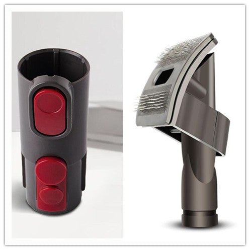 Pet Grooming Brush Vacuum Attachment For Fur Removal Tool
