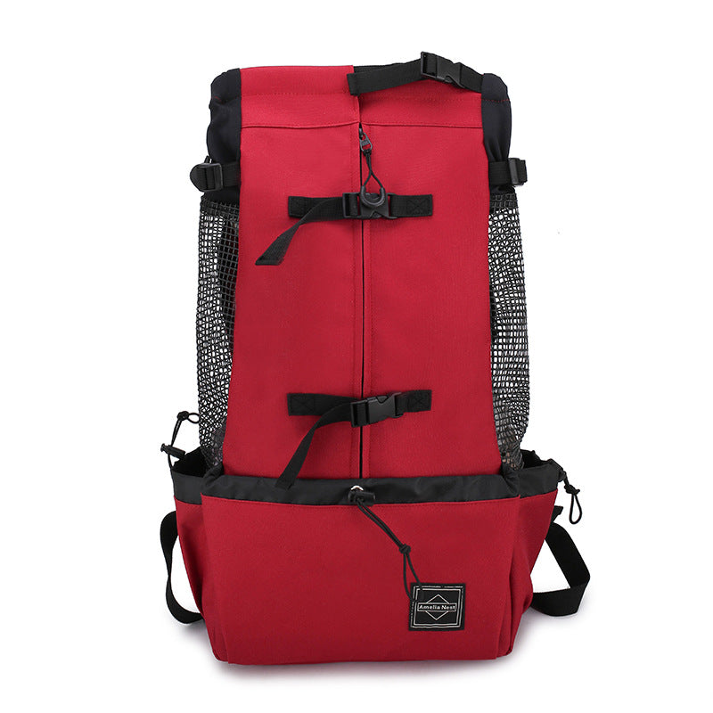 Double Shoulder Pet Backpack Carrier Portable Travel Bag