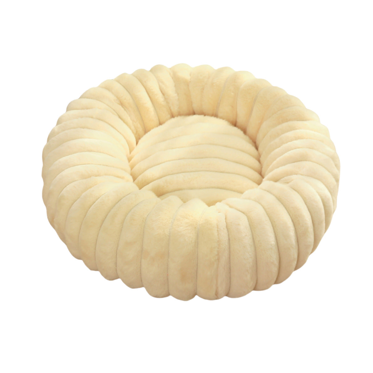 Plush Round Warm Pet Bed Winter Kennel Soft Mat
