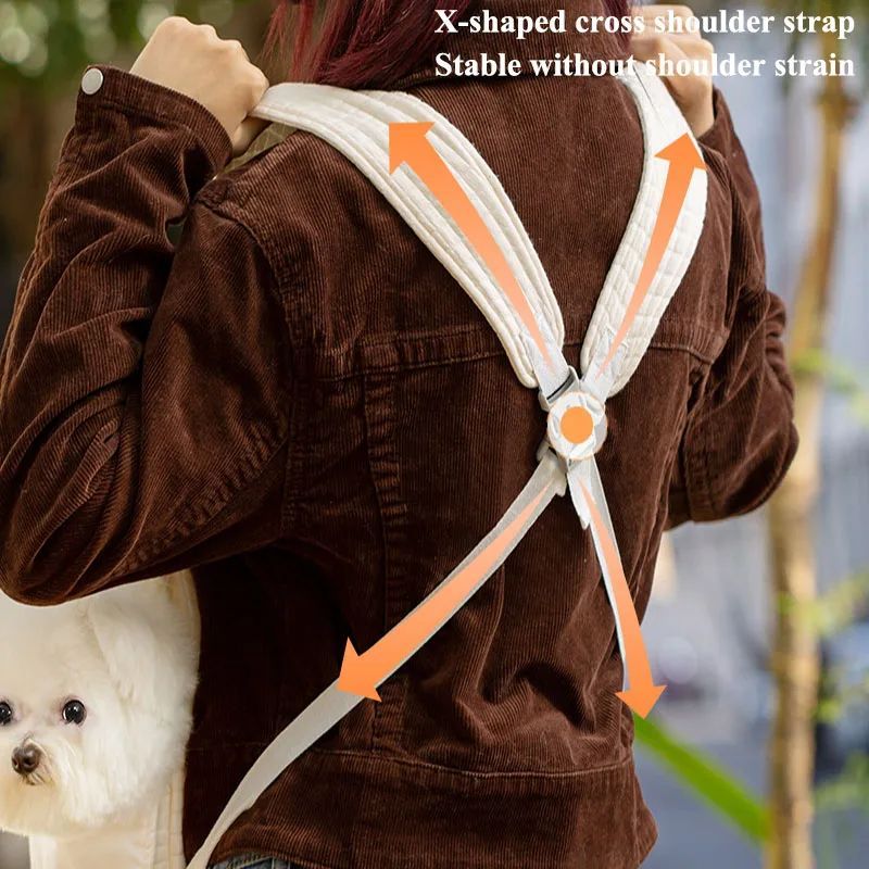Breathable Pet Backpack Carrier Cross Chest Design For Travel