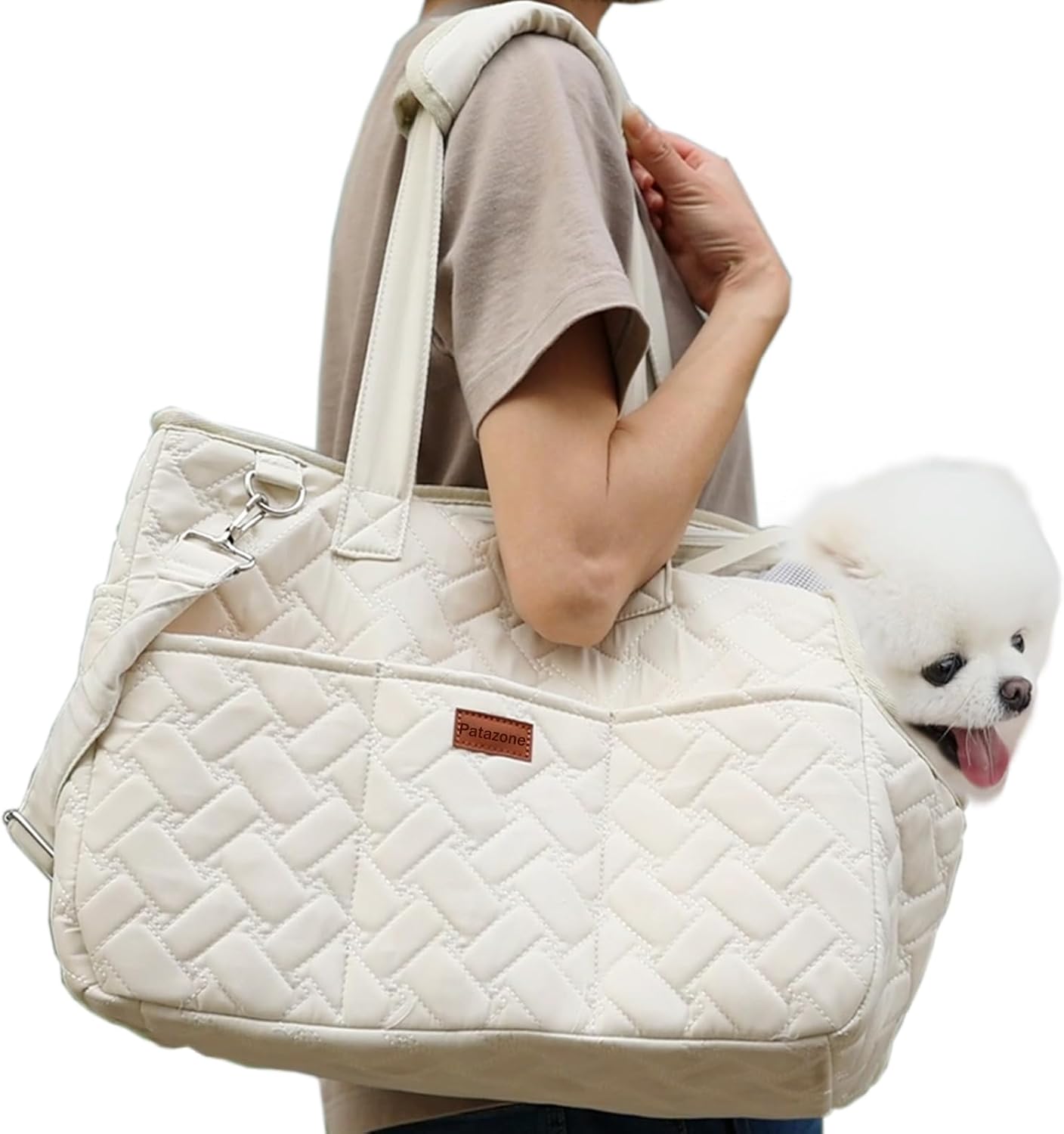 Breathable Mesh Pet Carrier Tote Bag With Soft Cushion