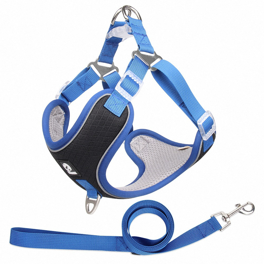 Breathable Adjustable Pet Harness And Leash Set