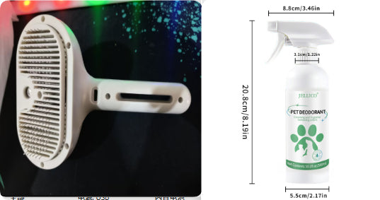 Self Cleaning Pet Grooming Comb With Mist Hair Removal Tool