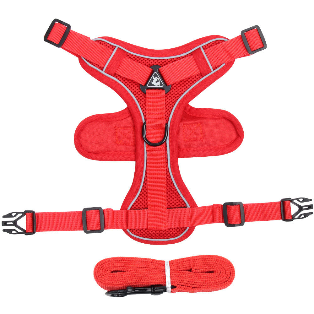 New Pet Harness Vest Chest Strap With Leash Set