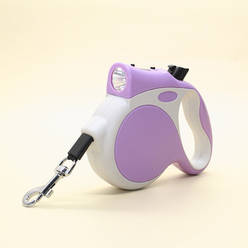 Retractable Lighted Pet Rope Leash For Night Walking