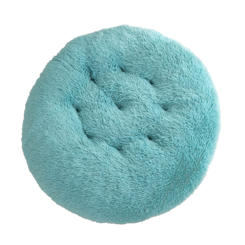 Round Pet Mat Plush Warm Sleeping Pet Bed