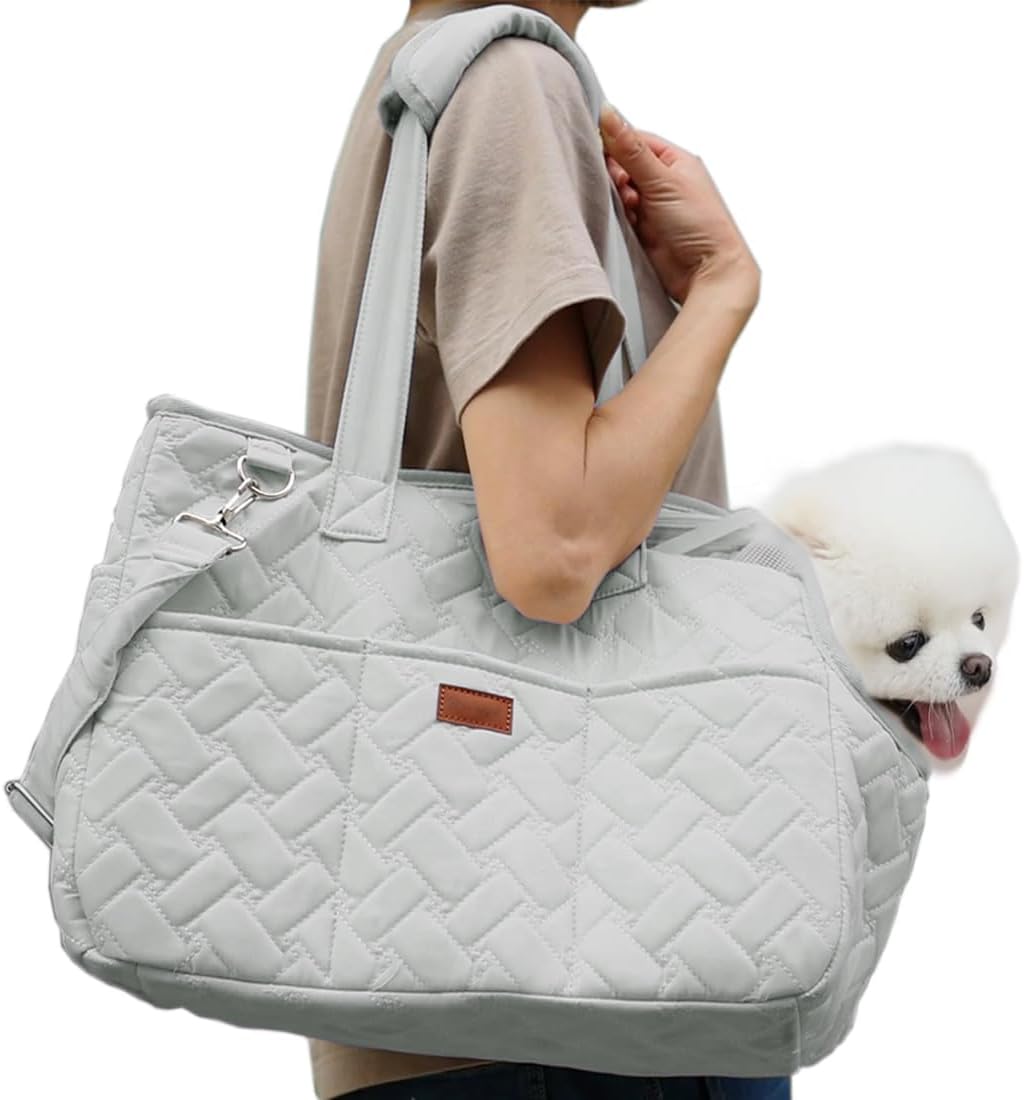 Breathable Mesh Pet Carrier Tote Bag With Soft Cushion