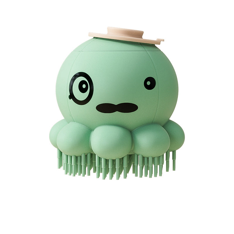 Pet Bath Brush Silicone Massage Comb Shower Grooming Tool