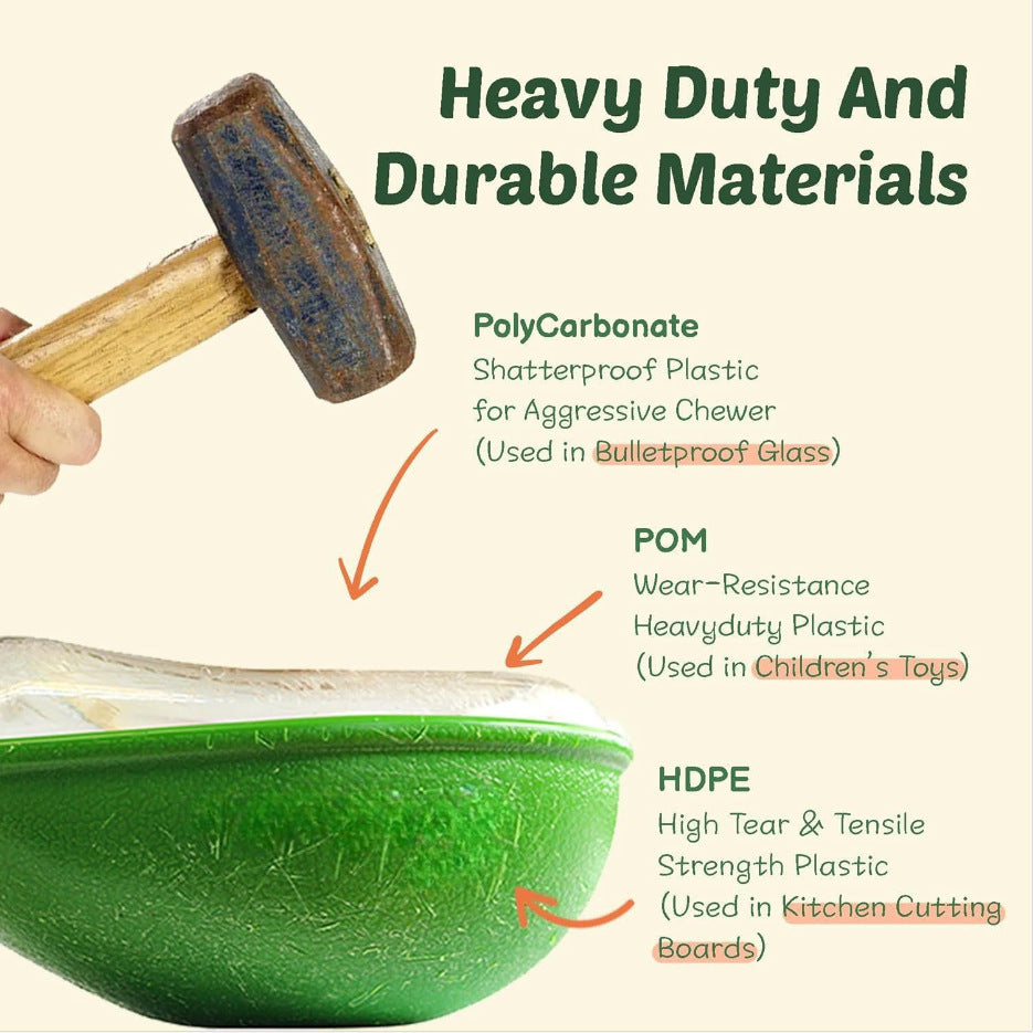 Durable Anti-Tumble Avocado Shaped Pet Feeding Bowl Dish