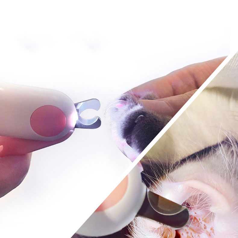 LED Pet Nail Trimmer With Illuminating Guide ABS Design