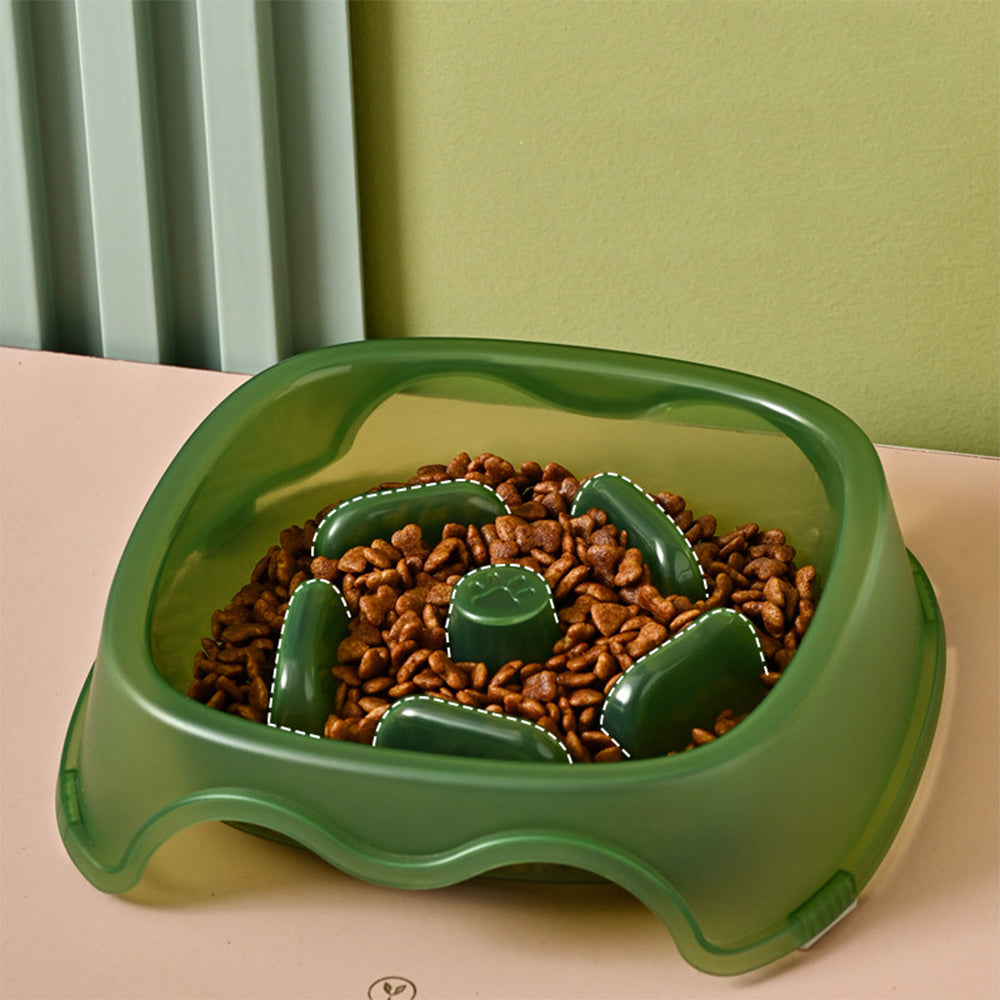 Pet Slow Feeding Anti Choke Bowl Water Feeder Dish
