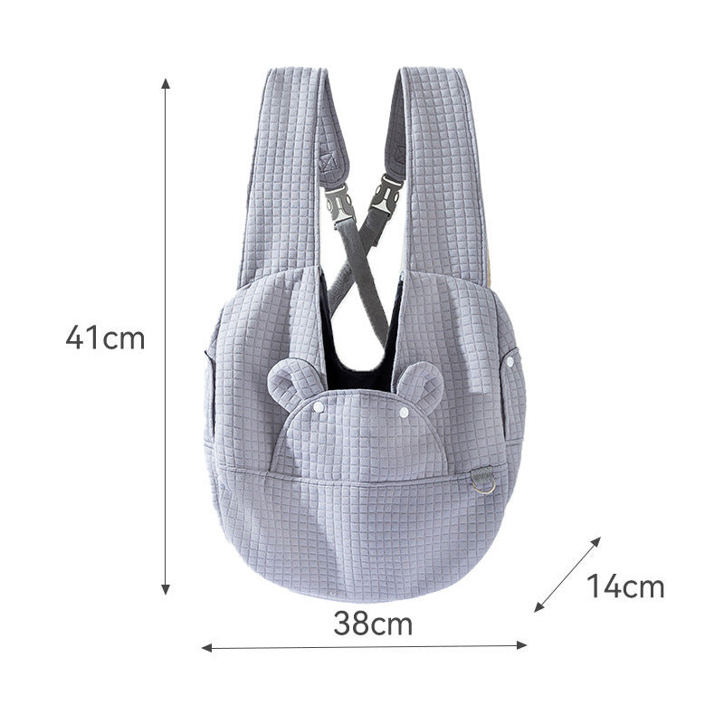 Breathable Pet Backpack Carrier Cross Chest Design For Travel