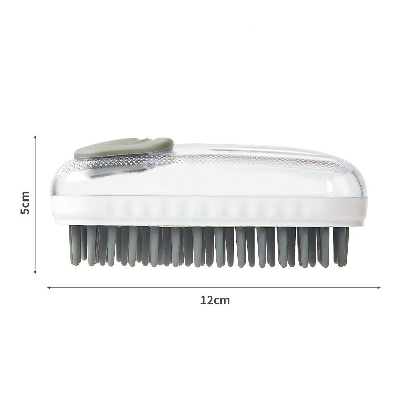 Pet Silicone Bath Massage Brush Foaming Grooming Tool