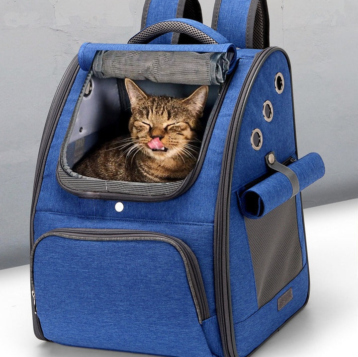 Foldable Breathable Pet Travel Carrier Backpack Bag