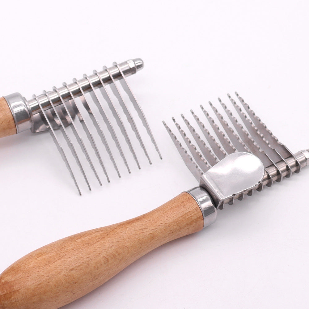Pet Grooming Brush For Detangling And Fur Removal
