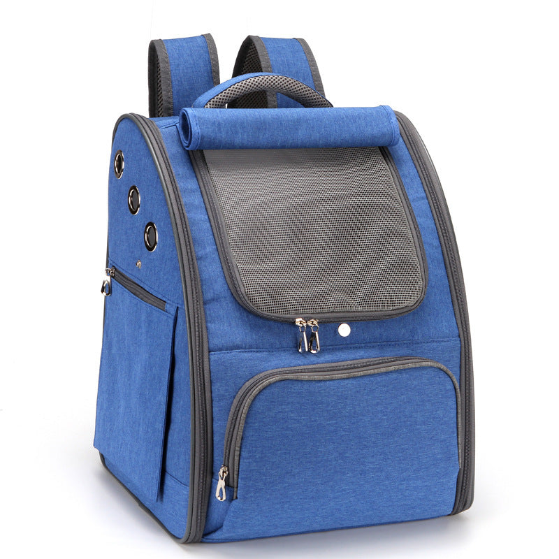 Foldable Breathable Pet Travel Carrier Backpack Bag