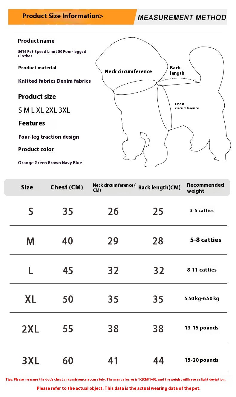 Pet Fashion Four Leg Sweater Warm Apparel