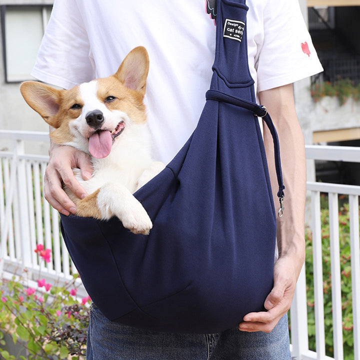 Cotton Pet Carrier Shoulder Bag Breathable Travel Sling