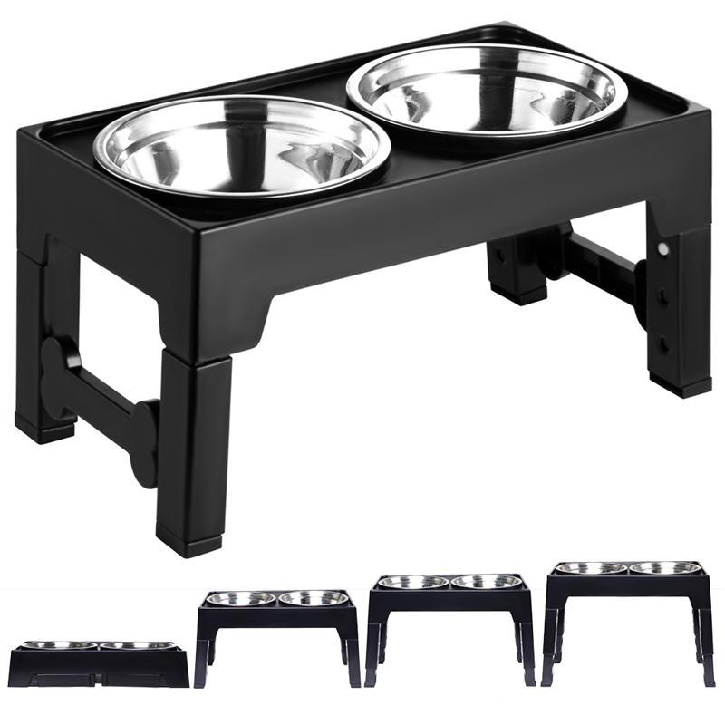 Elevated Pet Feeding Bowl Neck Support Anti Spill Design