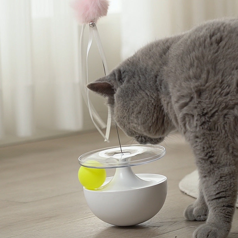 Interactive Self Balancing Tumbler Stick Pet Toy Funny