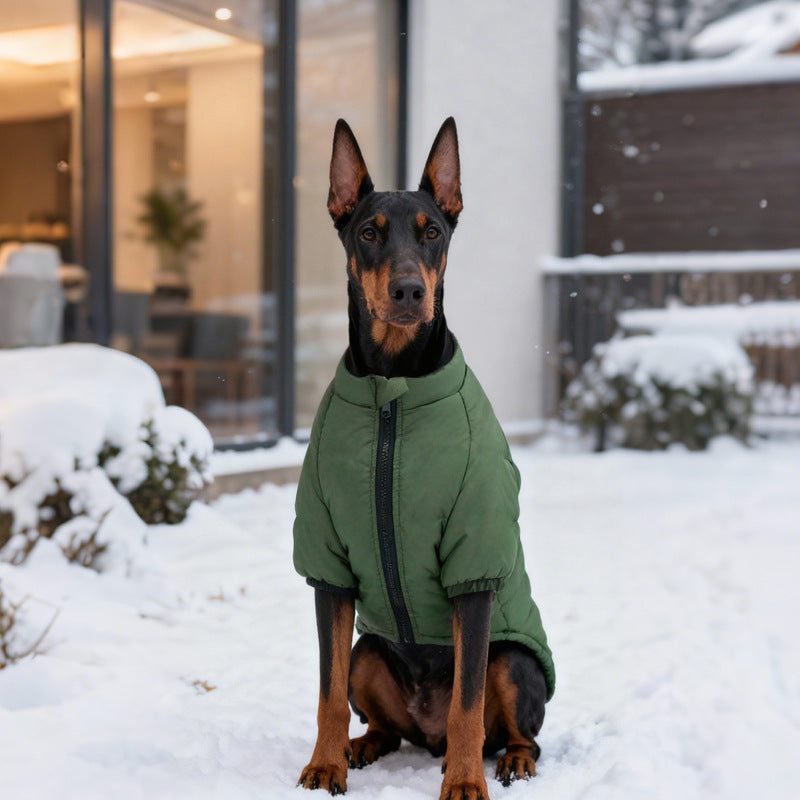 Two Leg Cotton Pet Jacket For Warmth And Comfort