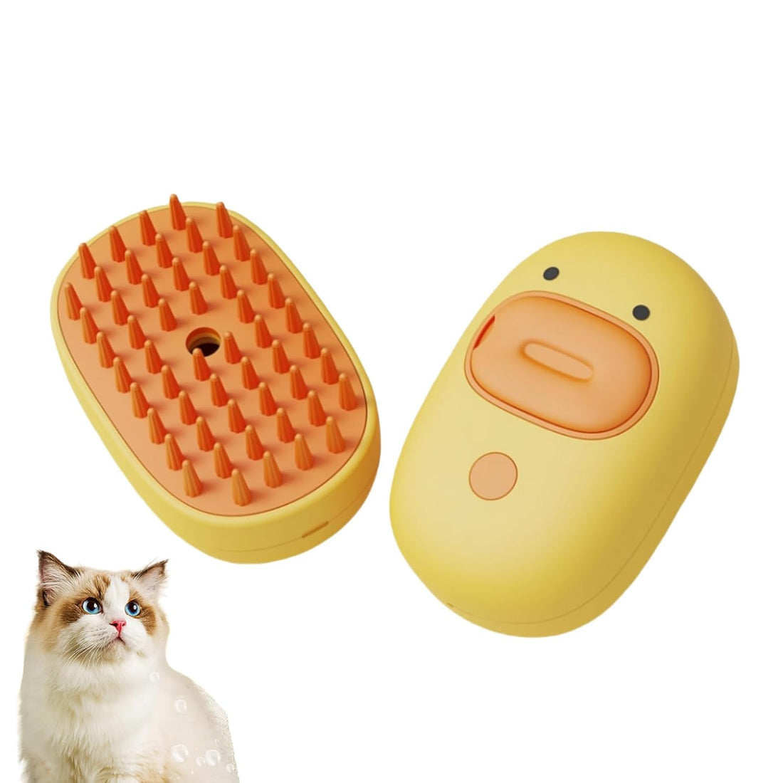 Silicone Steam Pet Grooming Brush For Hair Removal Massage