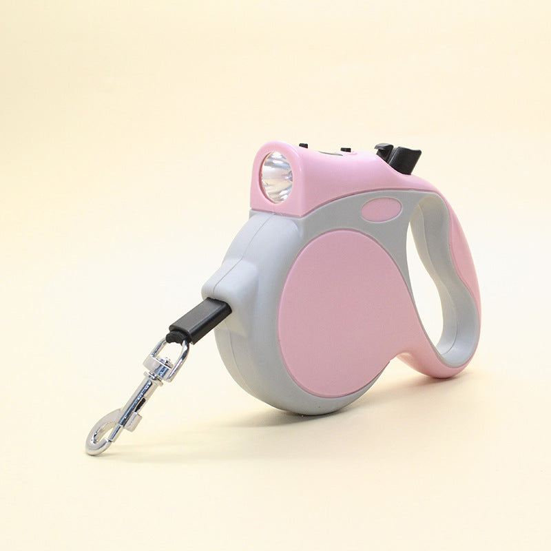 Retractable Lighted Pet Rope Leash For Night Walking