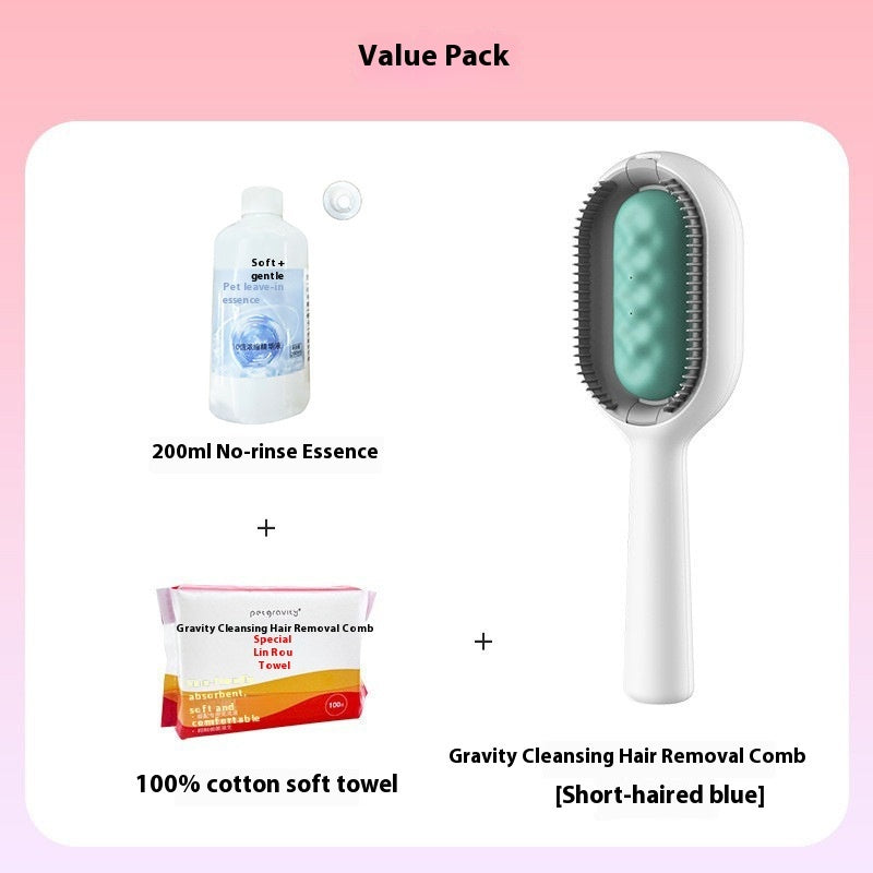 Pet Grooming Brush For Dematting And Fur Removal Tool