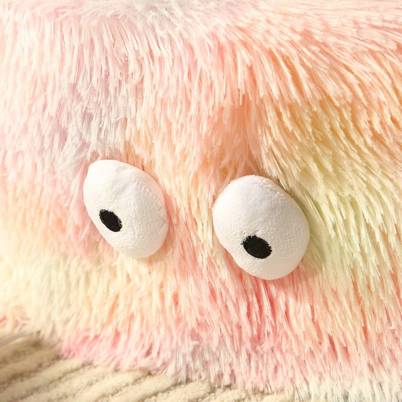 Warm Cute Monster Pet Bed Round Nest Soft Cushion