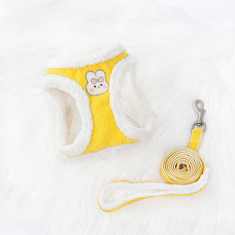 Pet Vest Harness With Chain Leash For Walking