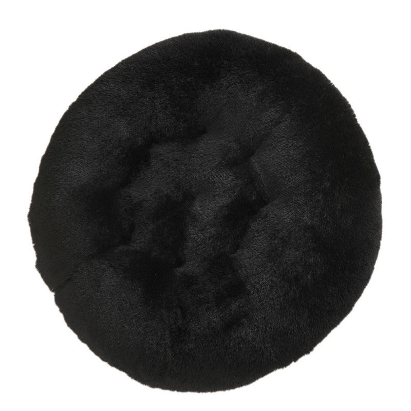 Round Pet Mat Plush Warm Sleeping Pet Bed