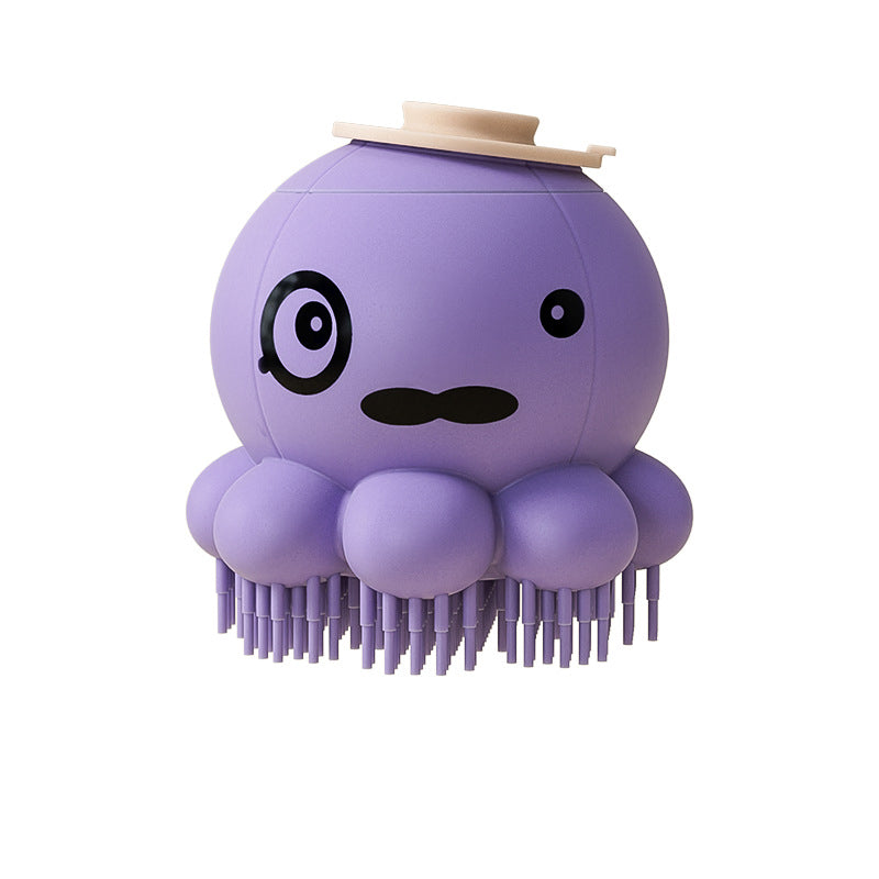 Pet Bath Brush Silicone Massage Comb Shower Grooming Tool