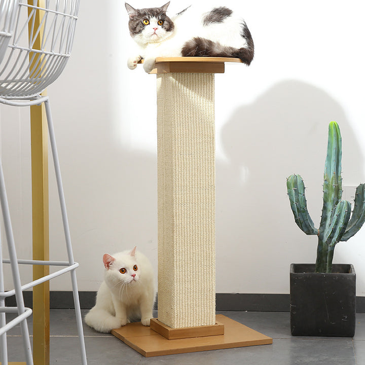 Sisal Roman Column Pet Scratching Post Interactive Toy